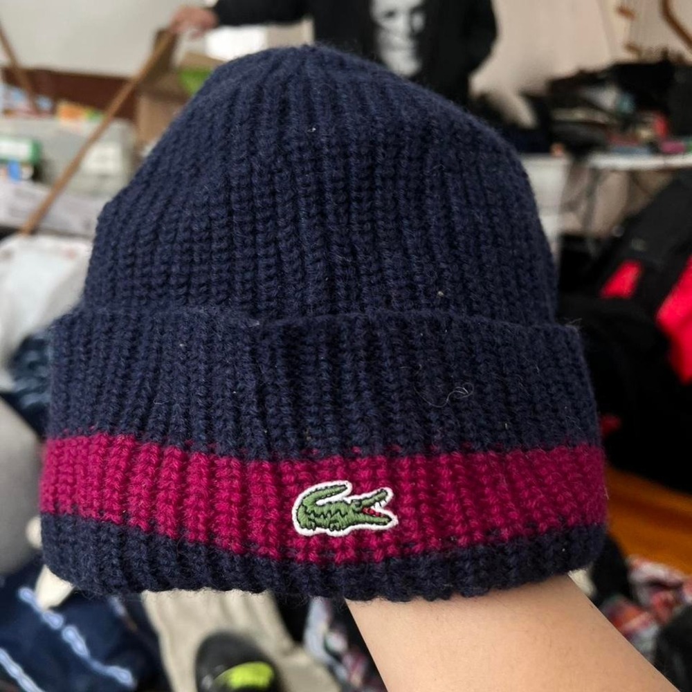 Y2K 2000s Lacoste Beanie